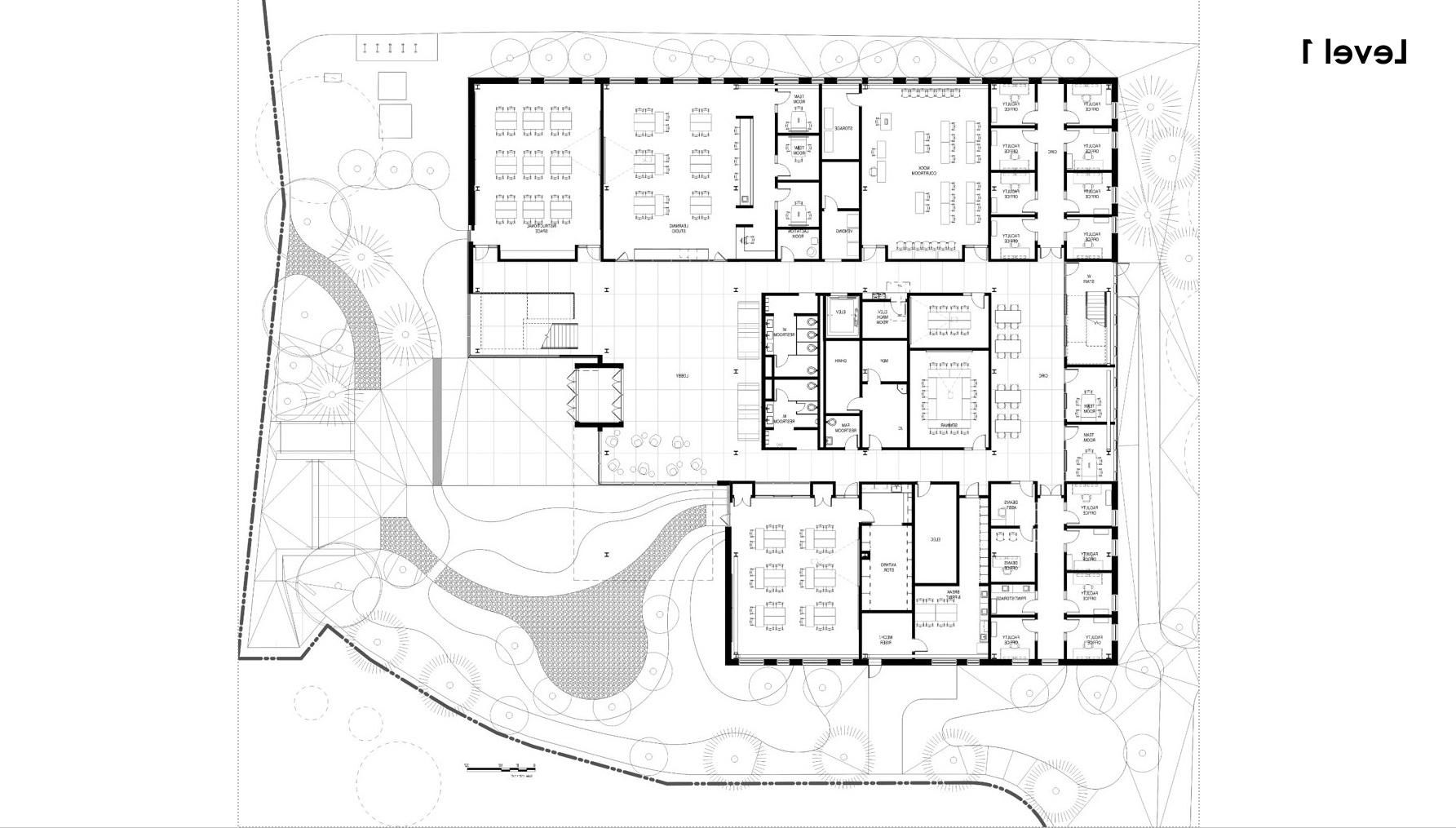 floor plan for CILE level one. 